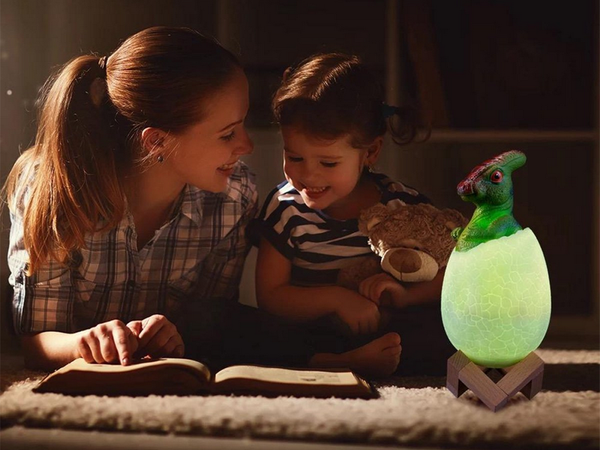 Nachtlicht dinosaurier dino ei rgb führte ei licht für kinder