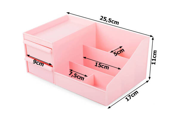 Schatulle kosmetik organizer schmuckbehälter mit zwei schubladen