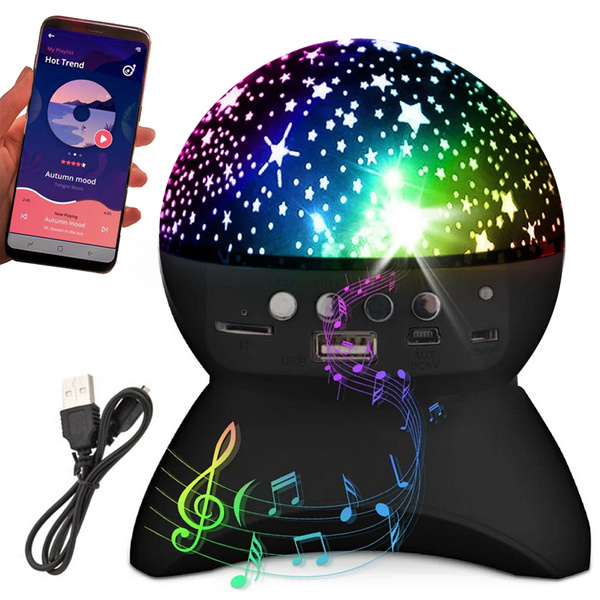 Star projektor nachtlicht star led lautsprecher bluetooth usb projektor