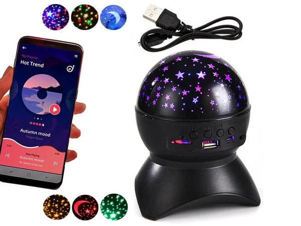 Star projektor nachtlicht star led lautsprecher bluetooth usb projektor