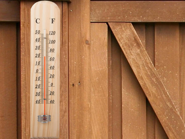 Thermometer holzhaus groß indoor outdoor