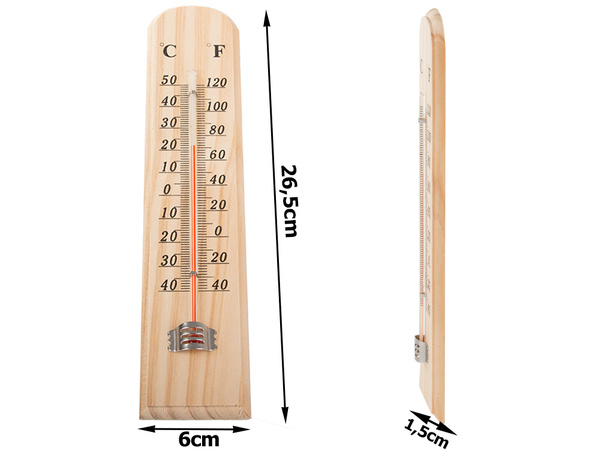 Thermometer holzhaus groß indoor outdoor