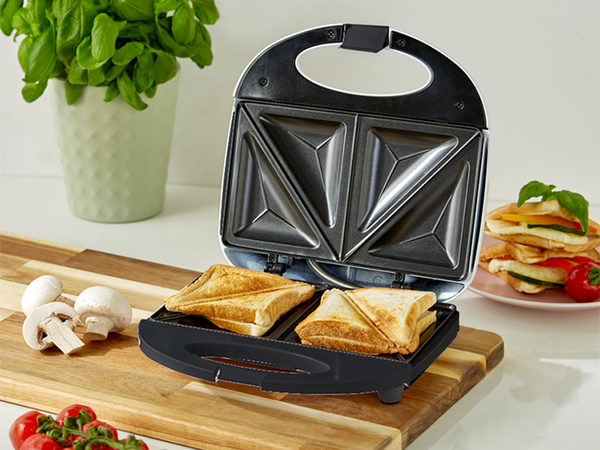 Toaster toast 750w sandwich double schwarz