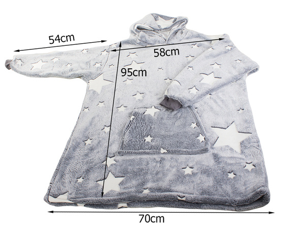 Warmes sweatshirt übergrösse decke xxl 2in1 dickes fleece