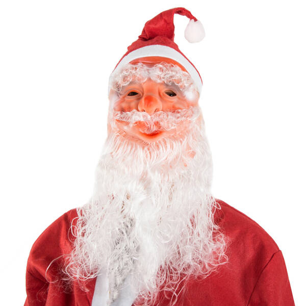 Weihnachtsmann maske bart stern hut