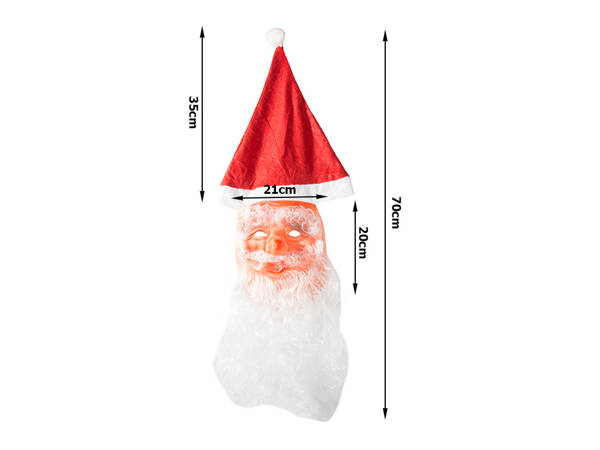 Weihnachtsmann maske bart stern hut