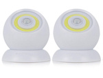 2x led cob 360 batterie-lampe magnes free