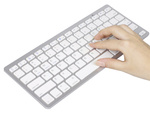 Drahtlose bluetooth-tastatur für pc ipad mac klein schlank low-profile