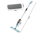 Flat mop mit sprayer rolling solid spray 3x microfibra coats