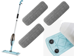 Flat mop mit sprayer rolling solid spray 3x microfibra coats