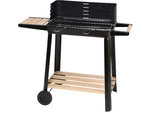 Gartengrill grosse holzkohle bbq verstellbaren rost regale räder tragbar