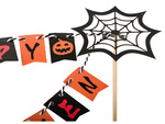 Halloween dekoration für einen kuchen cupcake picker topper girlande papier