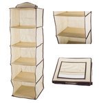 Kleiderschrank organizer hängeregal mit 5 böden 100cm