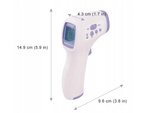 Medizinisches 2-in-1-infrarot-thermometer ohne berührung