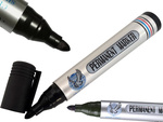 Permanent marker stift schwarz wasserfest rund