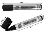 Permanent marker stift schwarz wasserfest rund