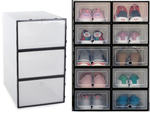 Schuhkarton organiser mit klappe schrank