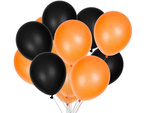 Set halloween luftballons schwarz orange 20pcs