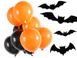 Set halloween luftballons schwarz orange 20pcs