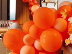 Set halloween luftballons schwarz orange 20pcs