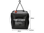 Solar camping felddusche 40l