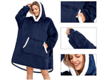 Warmes sweatshirt oversize-decke xxl 2in1 dickes fell weiches kapuzenmantel