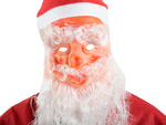 Weihnachtsmann maske bart stern hut