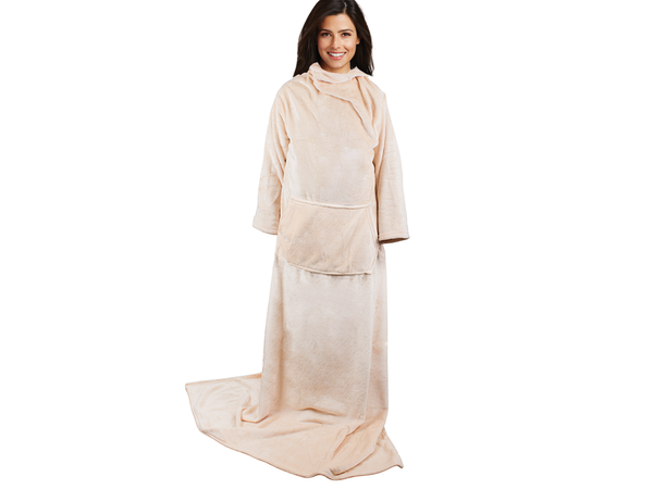 Fleece-ärmeldecke warme decke sweatshirt 140x200