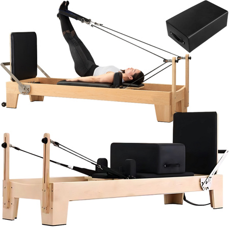 PILATES EXERCISE BED REFORMER FITNESS TRAINING DEVICE