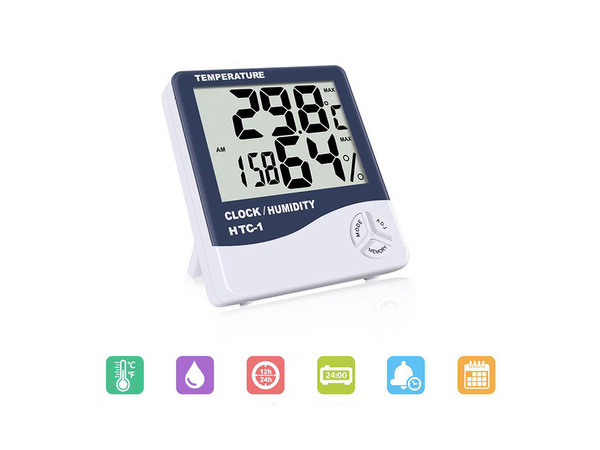 Elektronski termometer ura datum vremenska postaja