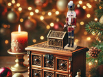 Cascanueces soldado de madera figurita decorativa regalo de navidad