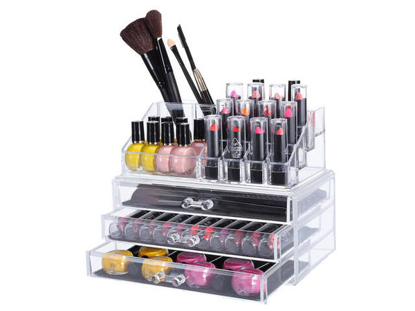 Organizator de sicriu pentru cosmetice bijuterii ceasuri
