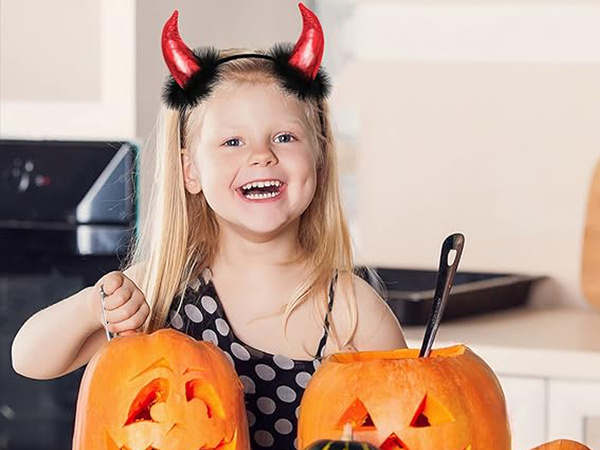 Čelenka diabolské rohy halloween karneval