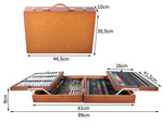 Set arte pintura estuche madera 174