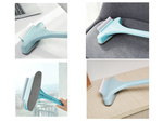 Window cleaning brush wiper 2in1