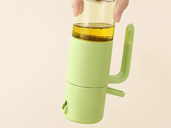 Distribuitor de ulei, ulei de măsline și oțet, sticlă cu pulverizator de 210 ml