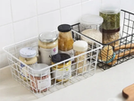 Loft metal wire organiser basket for kitchen fruit basket black large