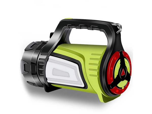 Wiederaufladbare taschenlampe led suchscheinwerfer powerbank leistungsstark