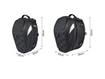 Motocicletă rucsac motocicletă cască impermeabil sac pannier scaun 2in1