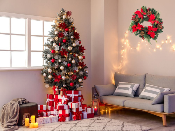 Vánoční dekorativní girlanda dekorace na zeď dekorace na dveře vánoční dekorace