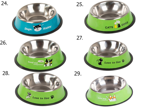Bol en métal antiglisse pour chien 150ml