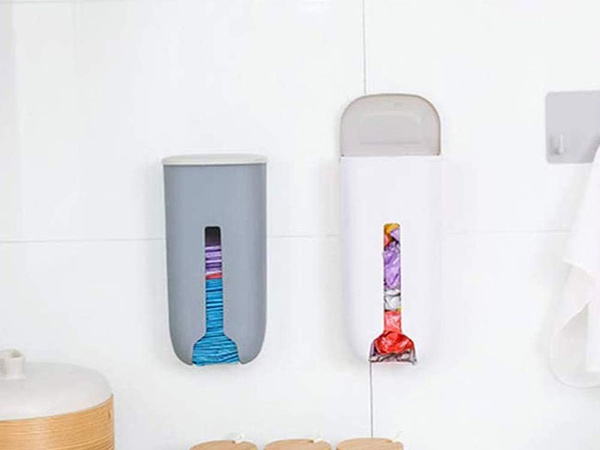 Papelera para bolsas organizador de bolsas de cocina para la pared