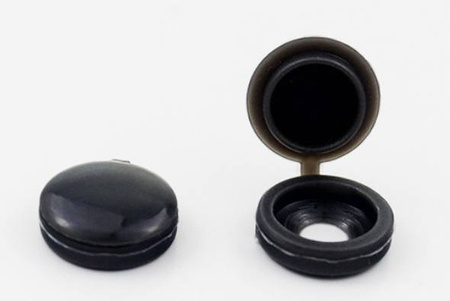 TAPAS PARA TORNILLOS 100 PCS NEGRO (400)