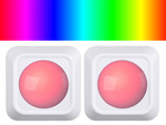 Juhtmevaba rgb led öösel valguse kaugjuhtimispult 2 tükki
