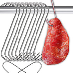 Sausage smoking hooks 10pcs large steel
