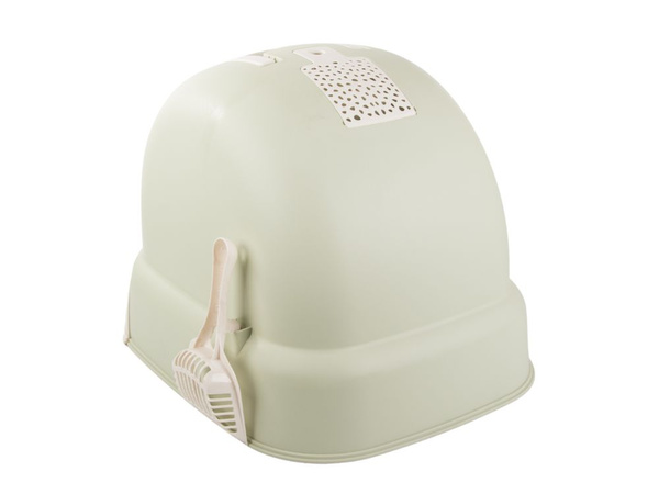 Kočičí záchůdek velký uzavřený pro lopatku na stelivo robustní výsuvná vanička