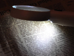 Reading lump 3x sighting glass