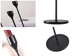 Suporturi de lumânări glamour set metalic set de masă decorativ 3 buc