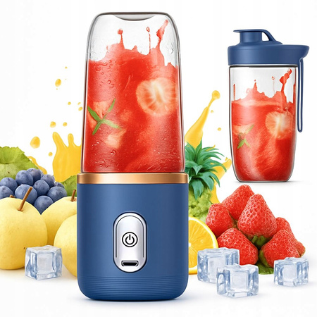 Blender kielichowy przenośny kubek mikser elektryczny usb 6 ostrzy smoothie