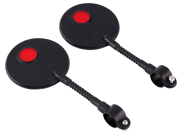 Bicycle rear-view mirror with reflector